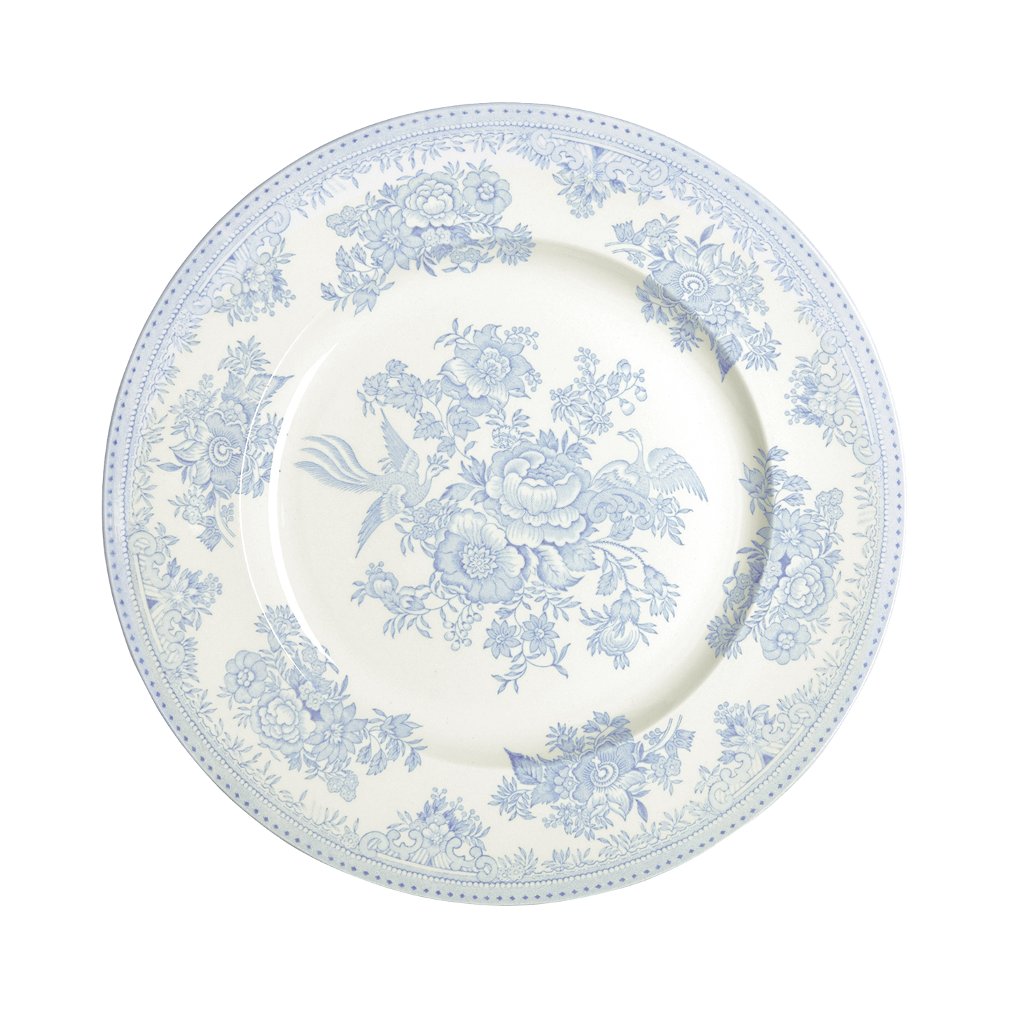 Blue Asiatic Pheasants Dinner Plate