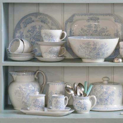 Blue Asiatic Pheasants Breakfast Cup 3 Piece Gift Set