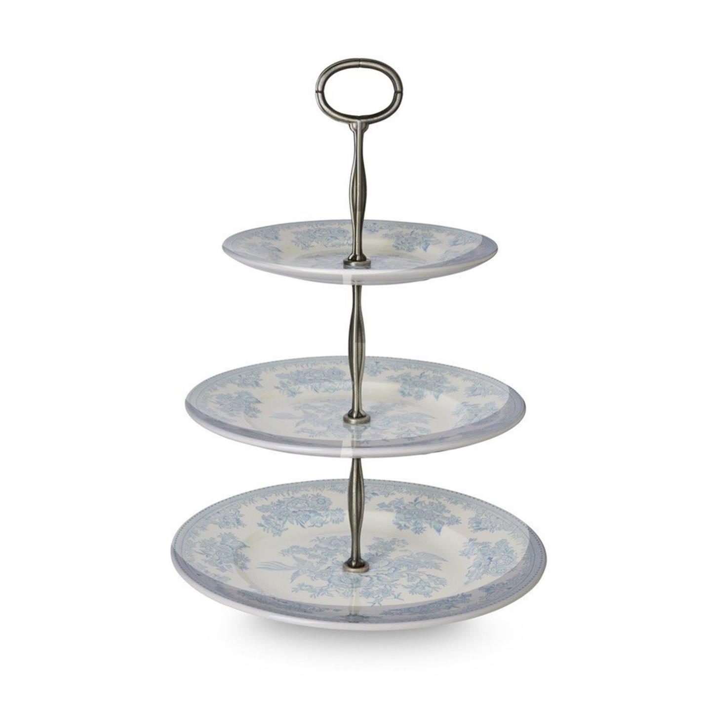 Blue Asiatic Pheasants 3 Tier Cake Stand Gift Set – Burleigh Pottery