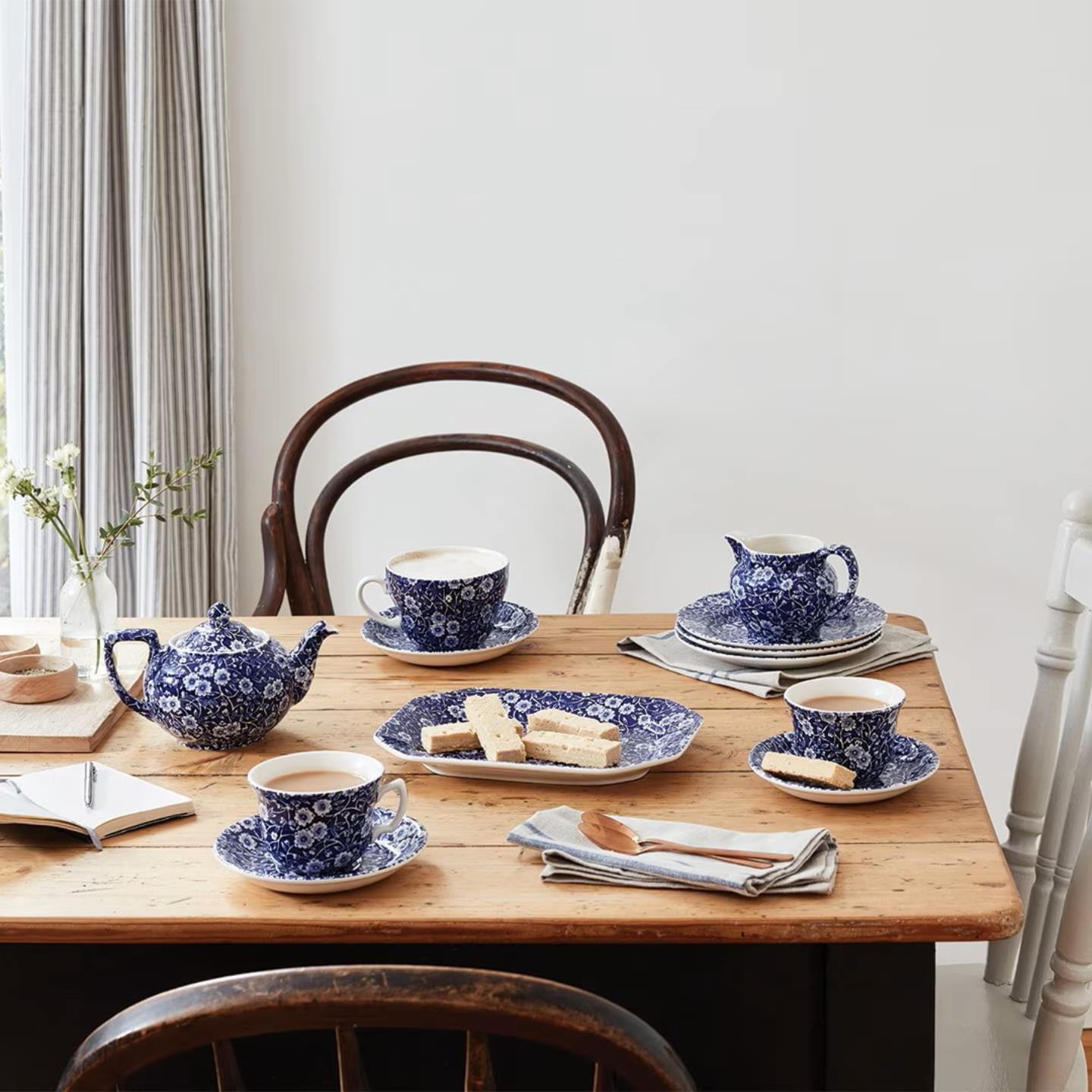 Blue Calico Mini Teapot Tray