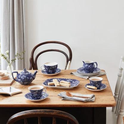 Blue Calico Mini Teapot Tray