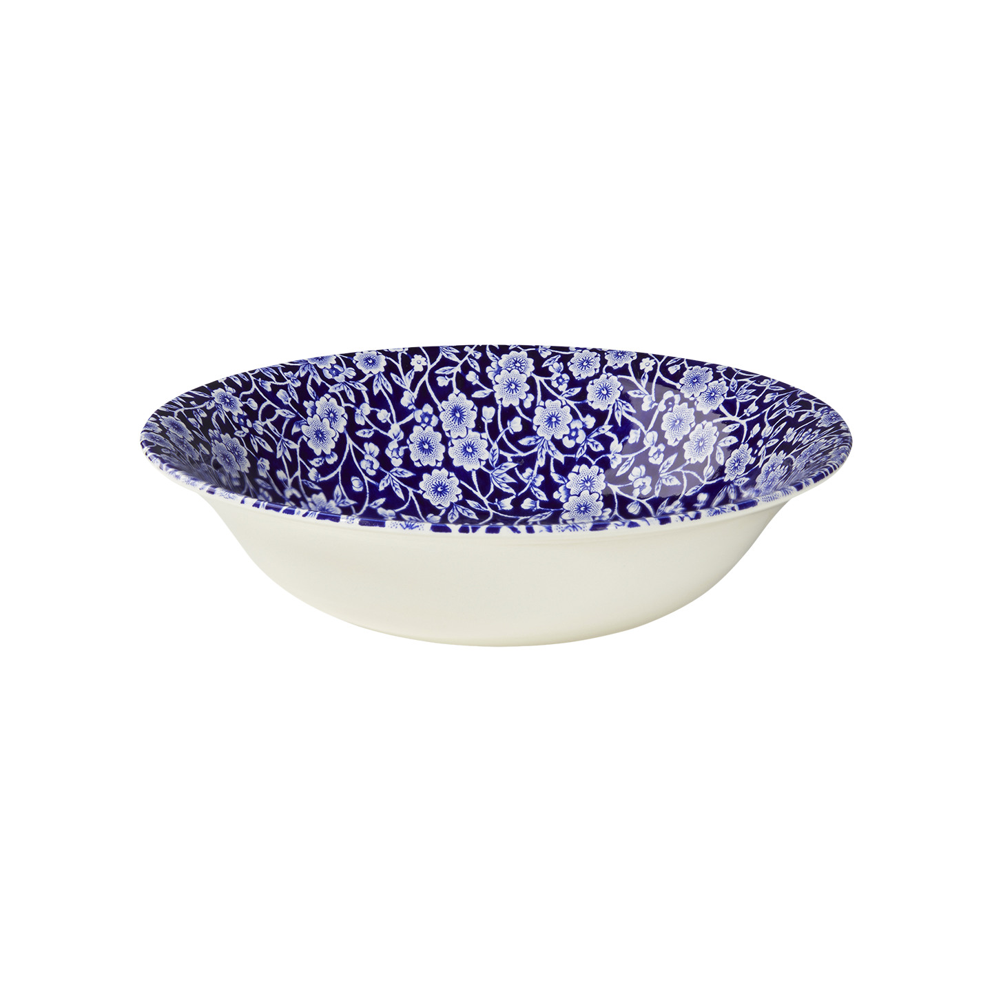 Blue Calico Pudding/Soup Bowl – Burleigh Pottery