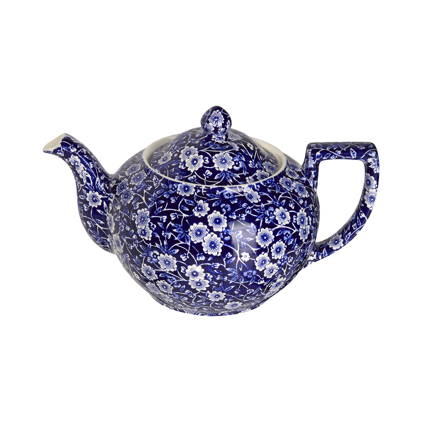 Blue Calico Large Teapot – Burleigh Pottery