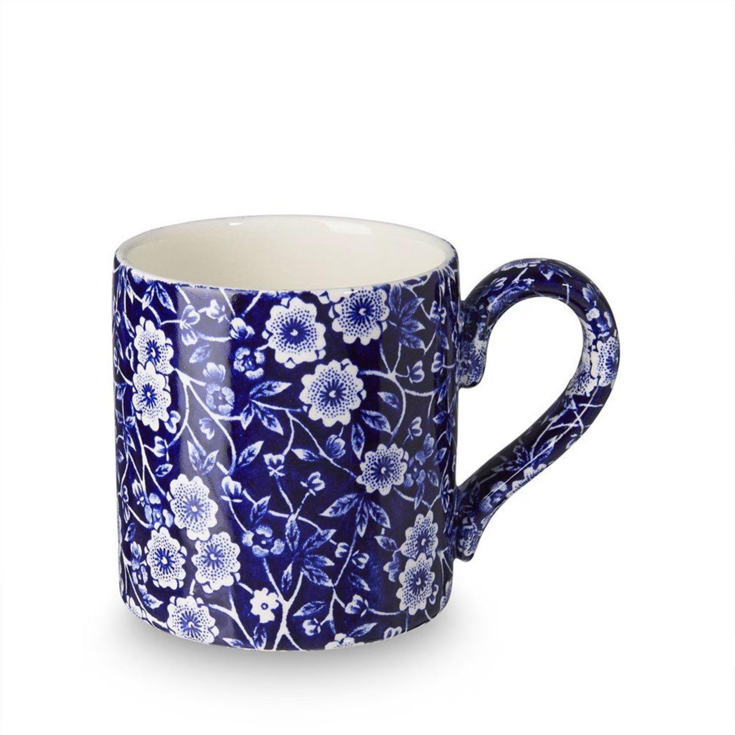 Burleigh Dark Blue Calico バタ-デイッシュ Amazon | Burleigh Dark Blue Calico Butter Dish | Burleigh