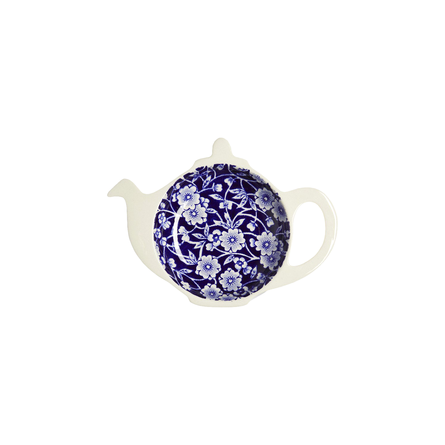 Burleigh Dark Blue Calico バタ-デイッシュ Burleigh Dark Blue Calico Side or Cheese Plate 19 cm