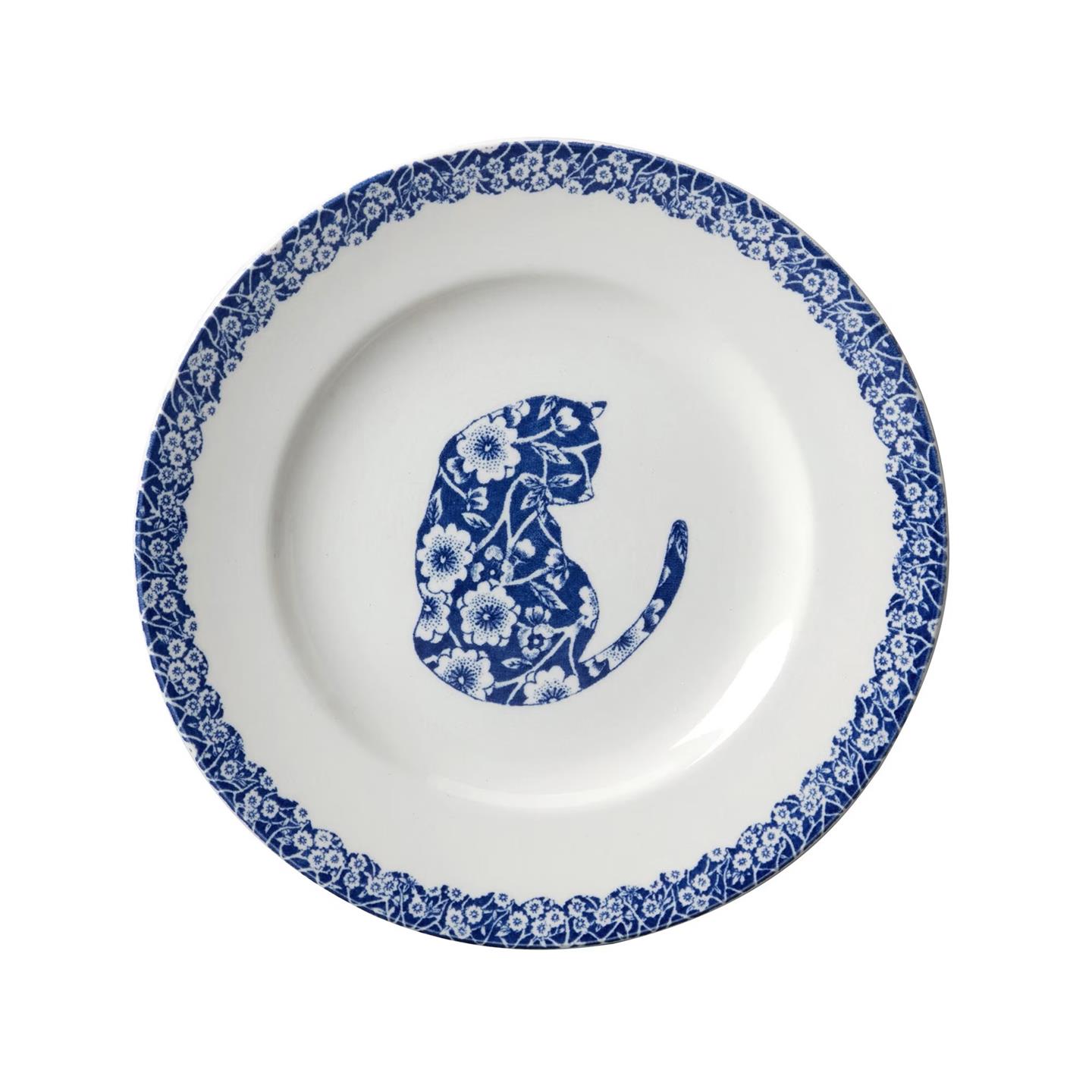 Blue Calico Cat Appetizer Plate – Burleigh Pottery