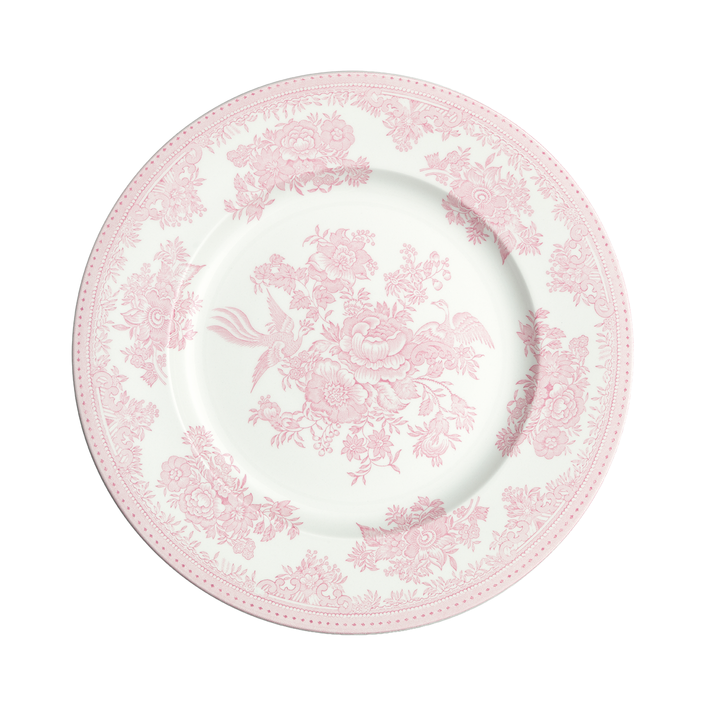 Pink Asiatic Pheasants Dinner Plate