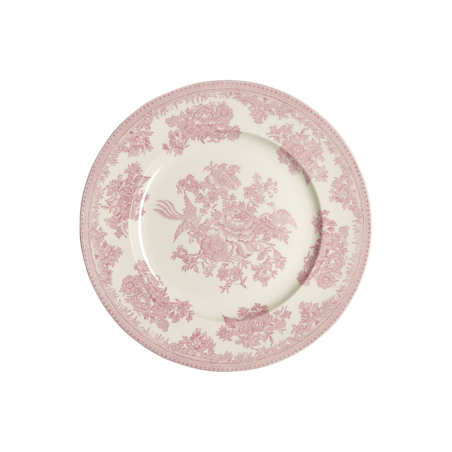 Pink Asiatic Pheasants Plate 約22.5センチ 4枚 Pink Asiatic