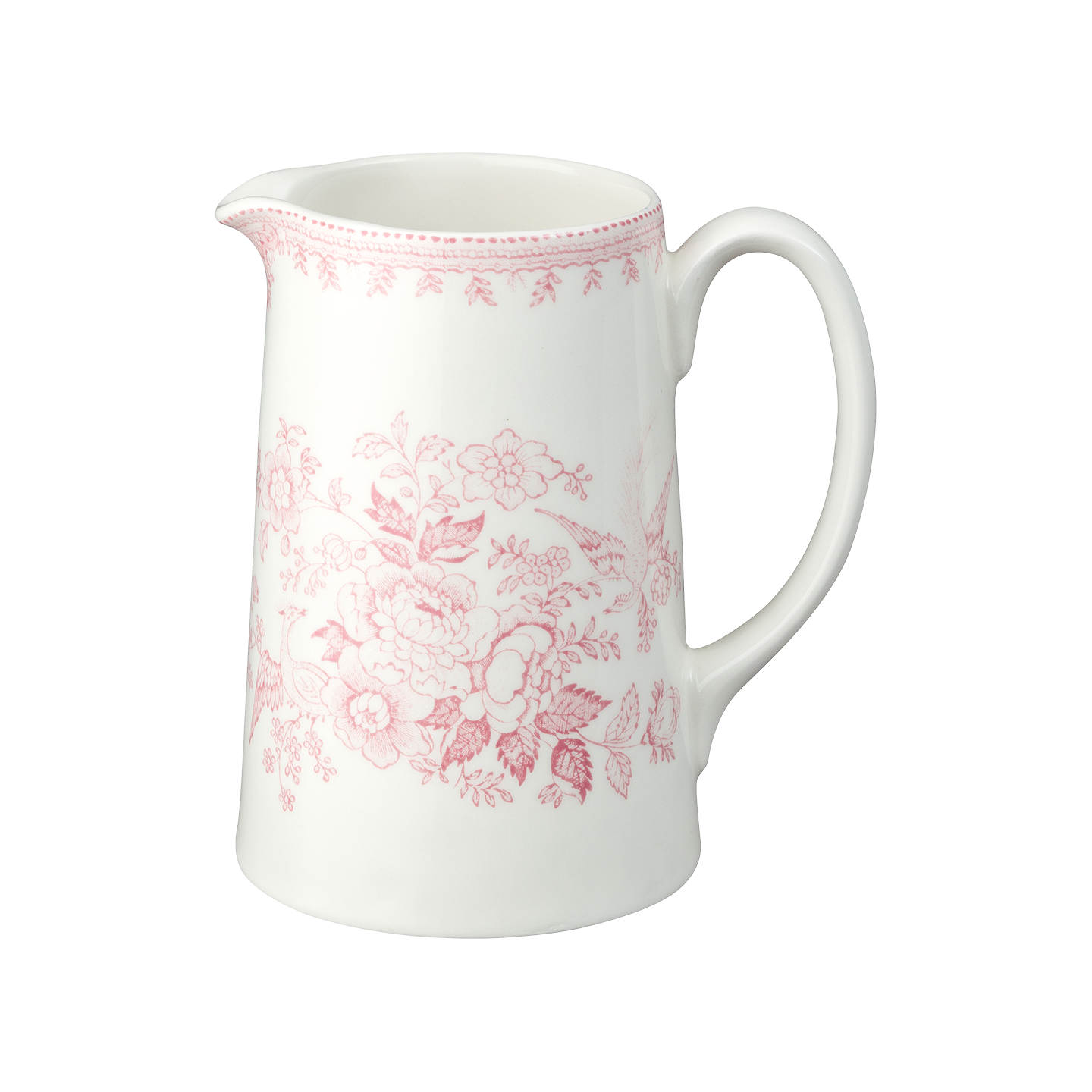 Pink Asiatic Pheasants Medium Tankard Jug