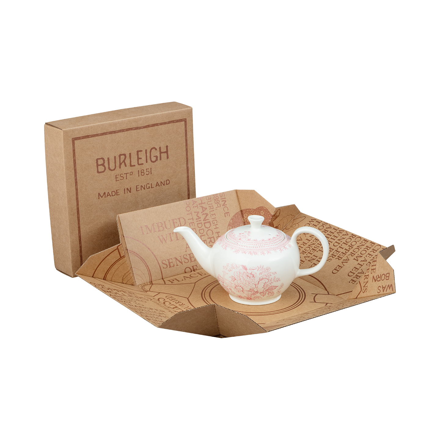 Pink Asiatic Pheasants Small Teapot Gift Set – Burleigh Pottery