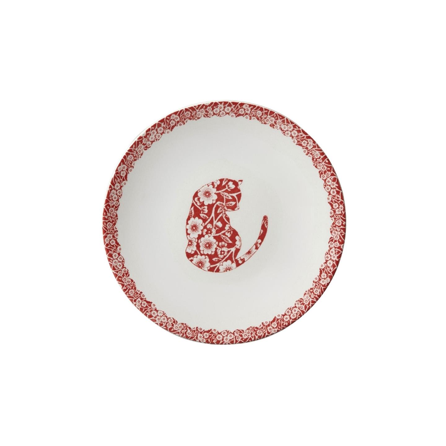 Red Calico Cat Butter Pat