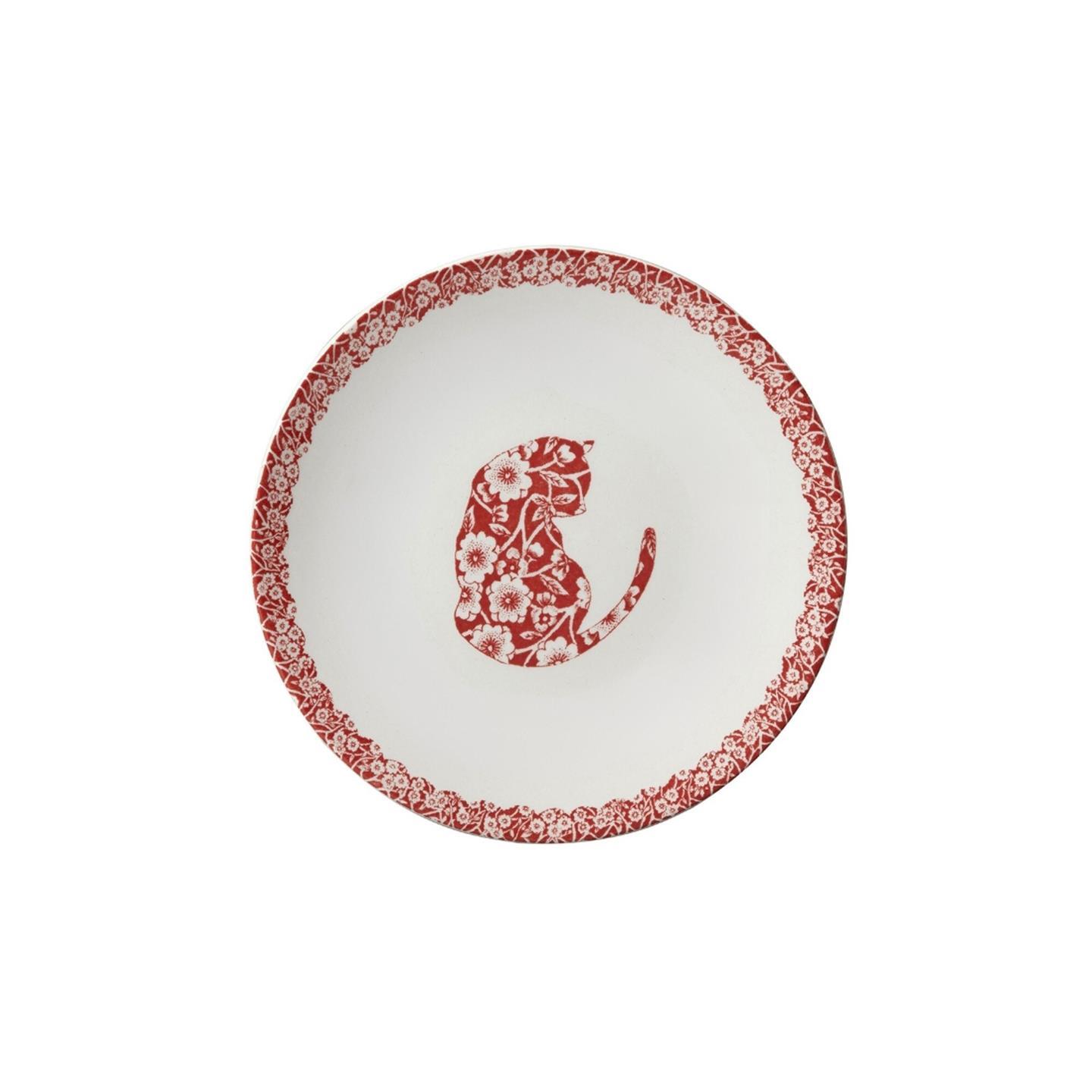 Red Calico Cat Butter Pat