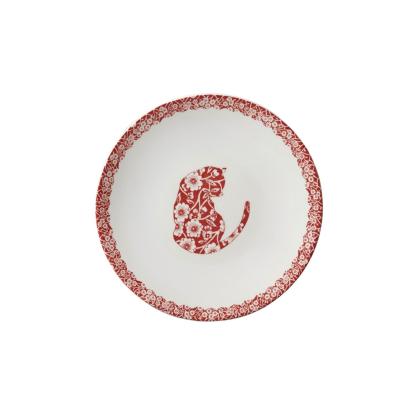 Red Calico Cat Butter Pat