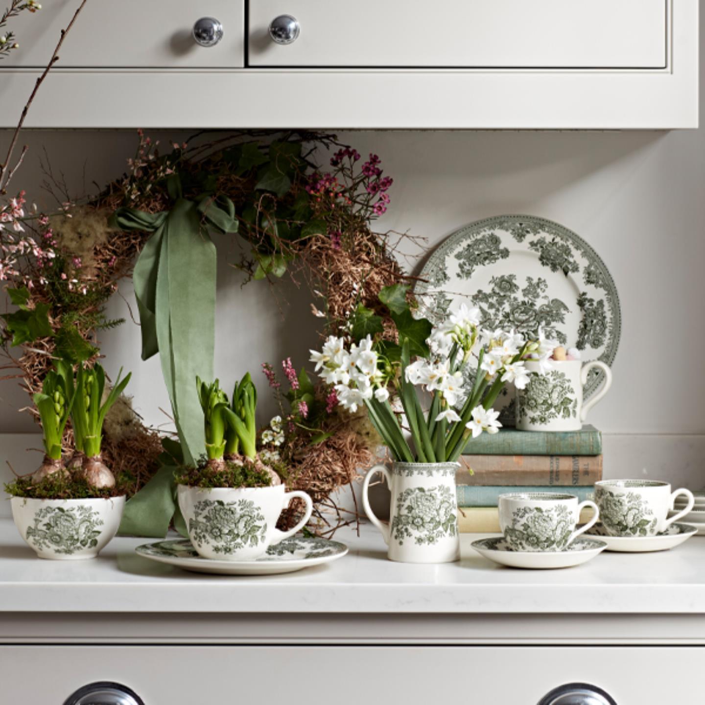 Green Asiatic Pheasants – Burleigh Pottery