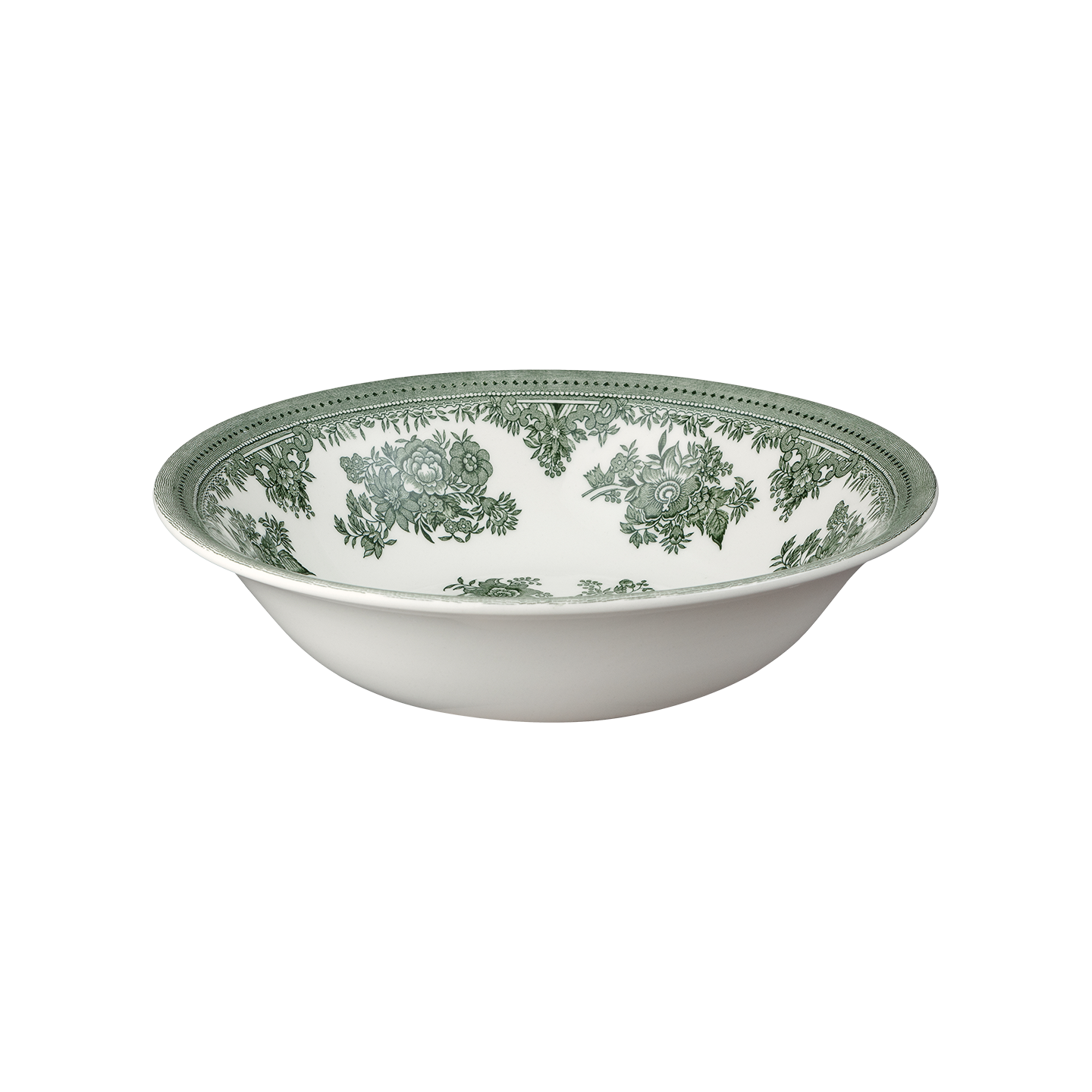 バーレイAsiatic Pheasants Soup Bowl2枚 Dark Green Asiatic