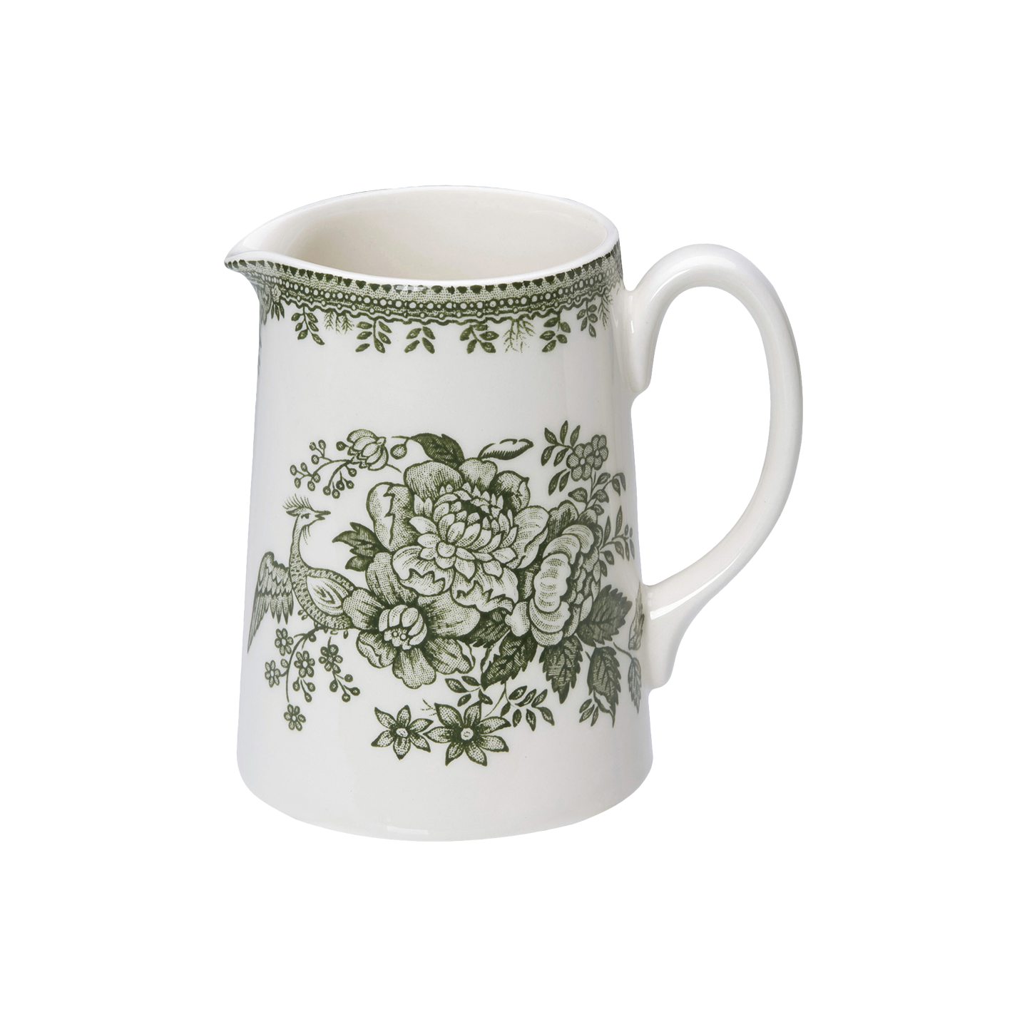 Dark Green Asiatic Pheasant Small Tankard Jug