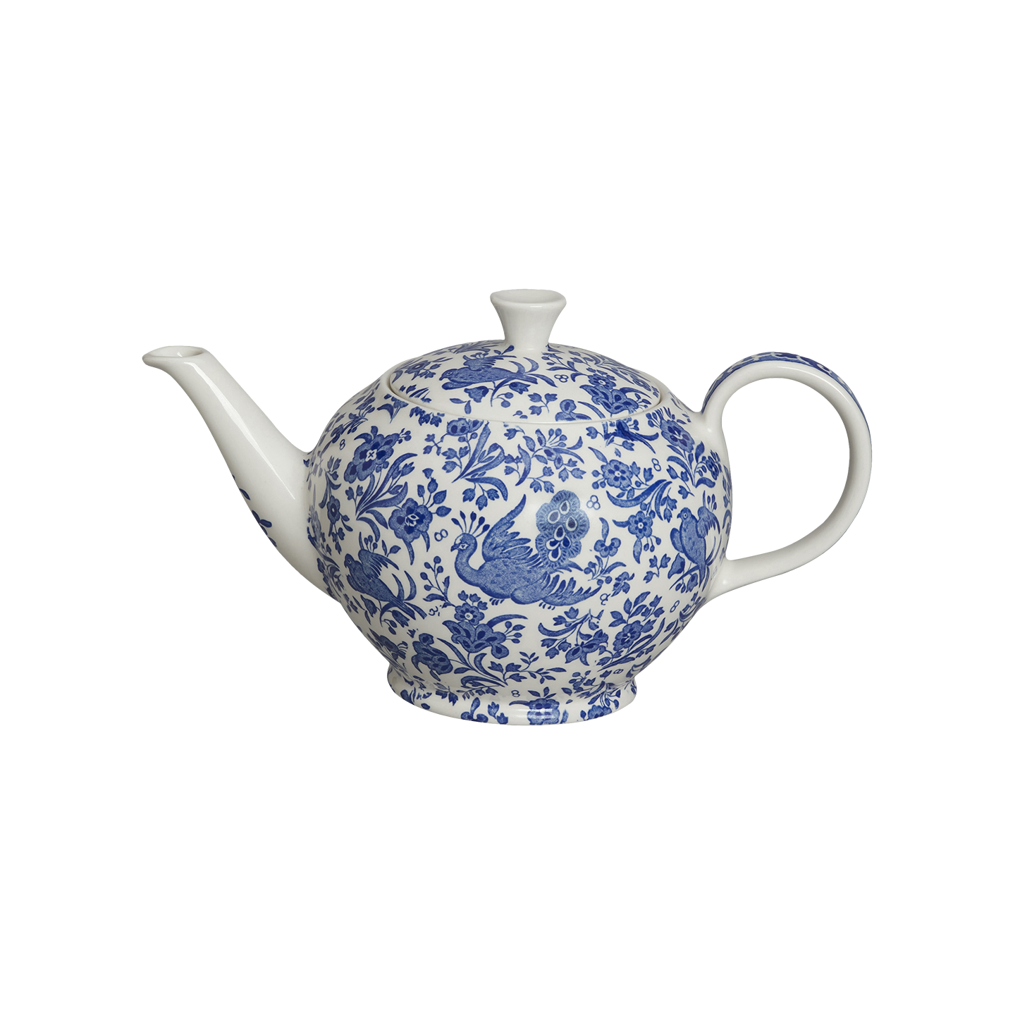 Blue Regal Peacock Large Windsor Teapot