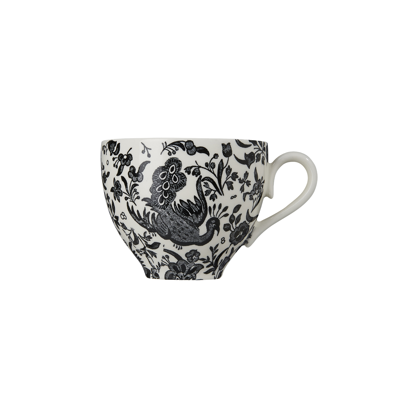 Black Regal Peacock Teacup – Burleigh Pottery