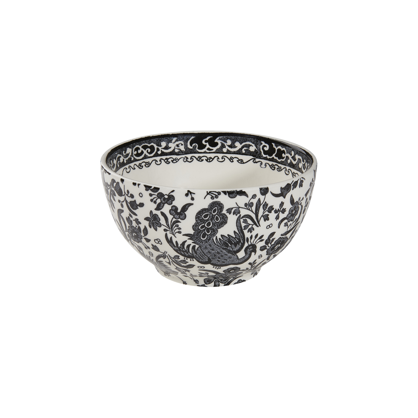 Burleigh Regal Peacock 八角形ボウル Blue Regal Peacock | Handmade in England | Burleigh Pottery