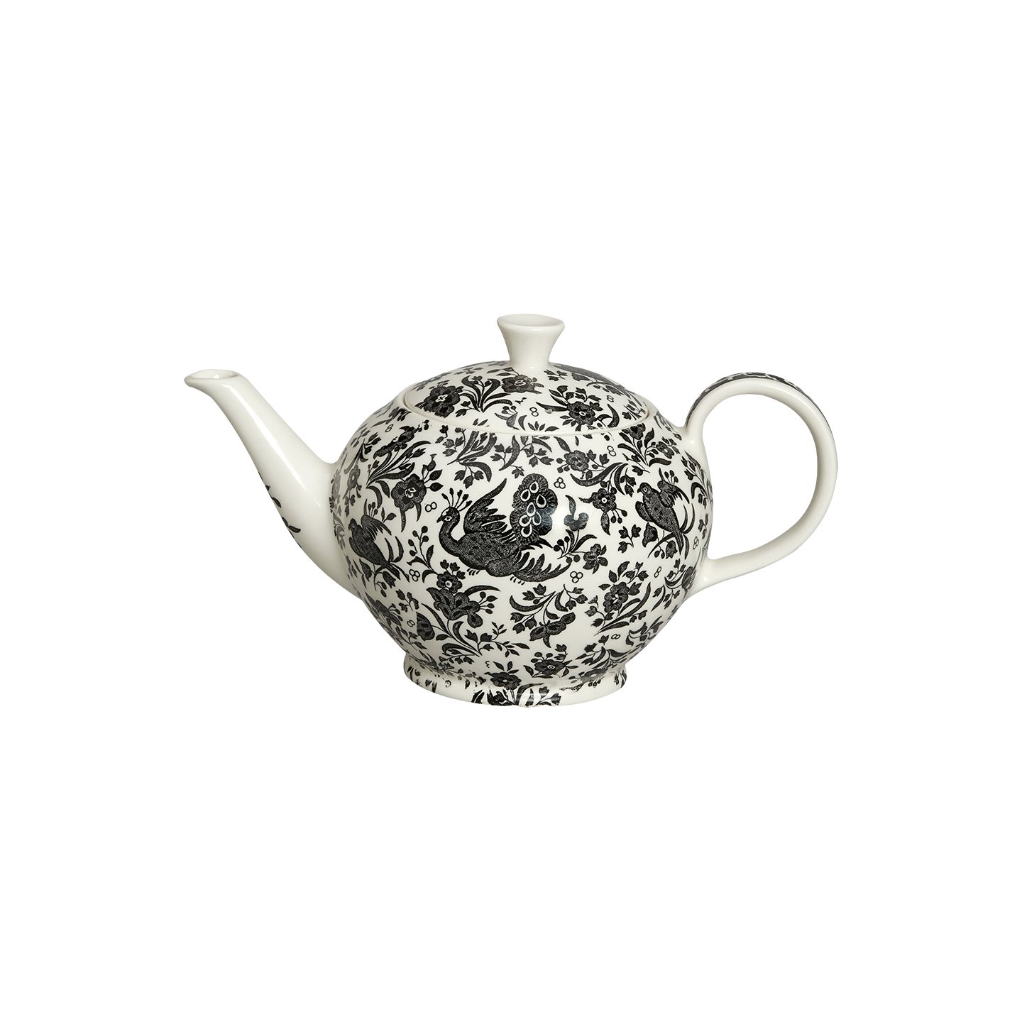 Black Regal Peacock Large Windsor Teapot – Burleigh Pottery