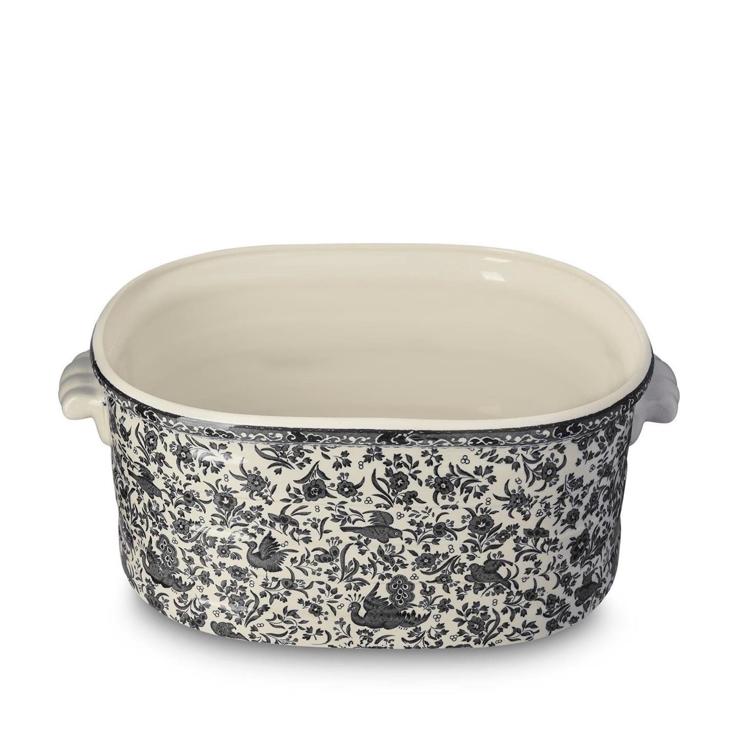 Black Regal Peacock Burleigh Foot Bath – Burleigh Pottery
