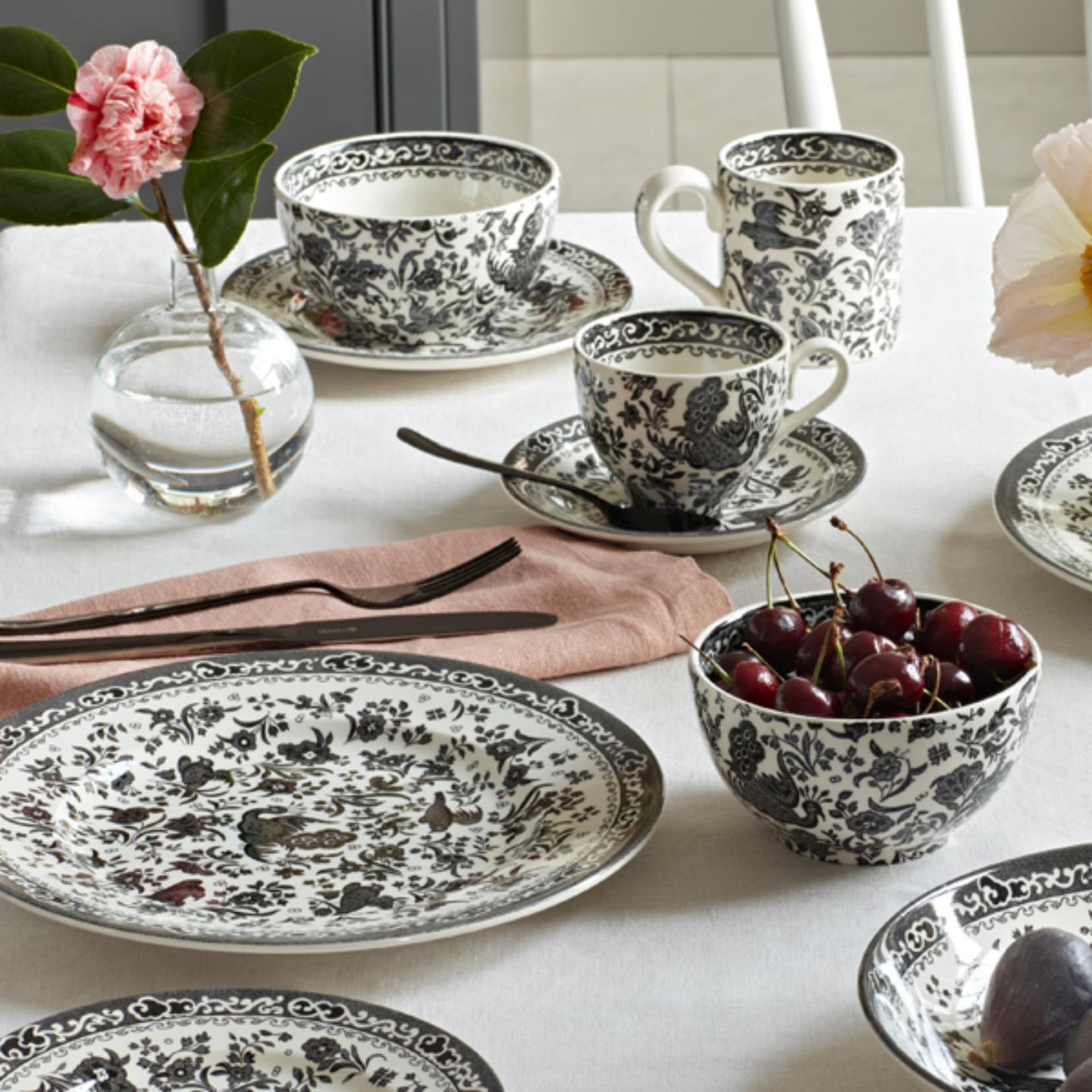 Black Regal Peacock – Burleigh Pottery