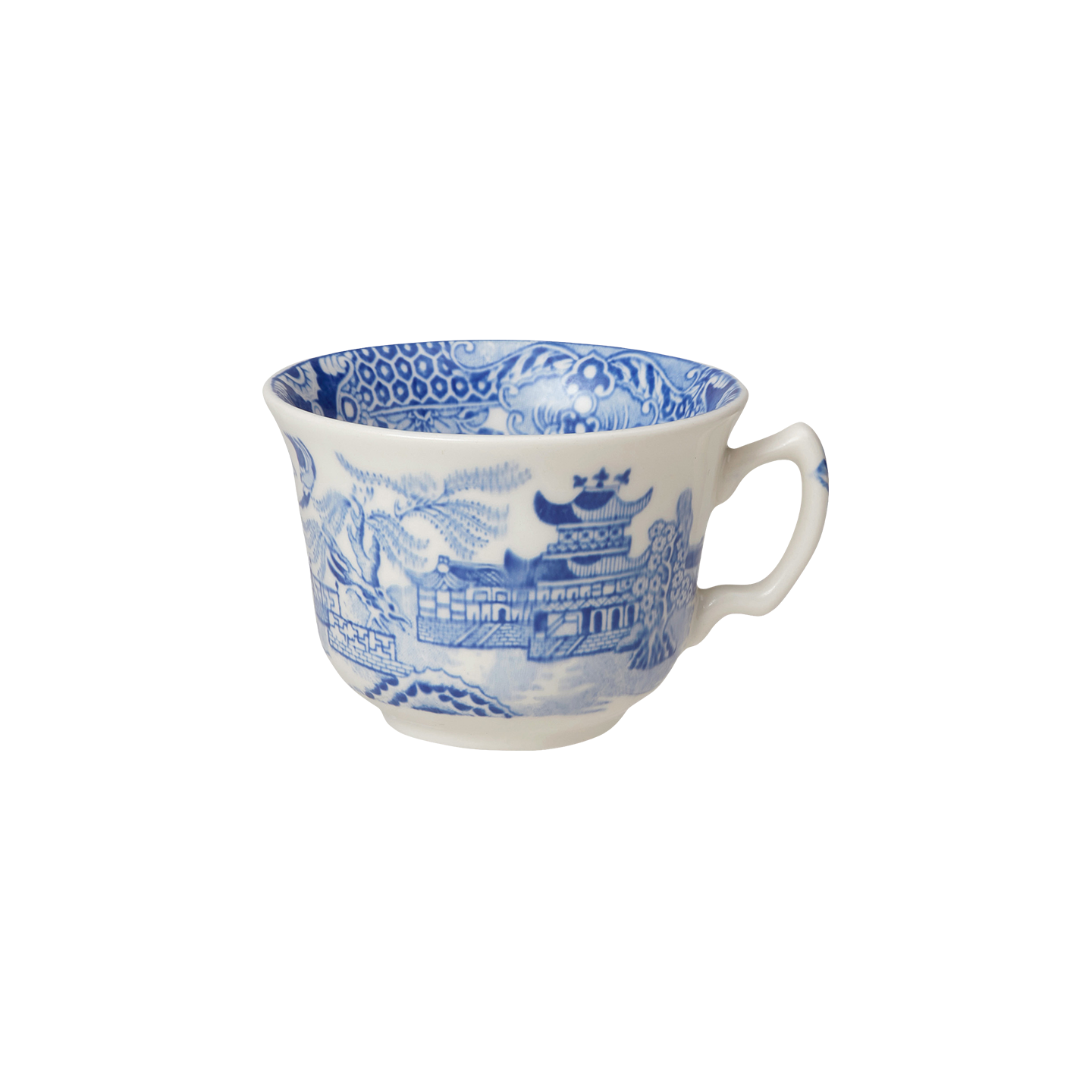 Blue Willow Teacup – Burleigh Pottery