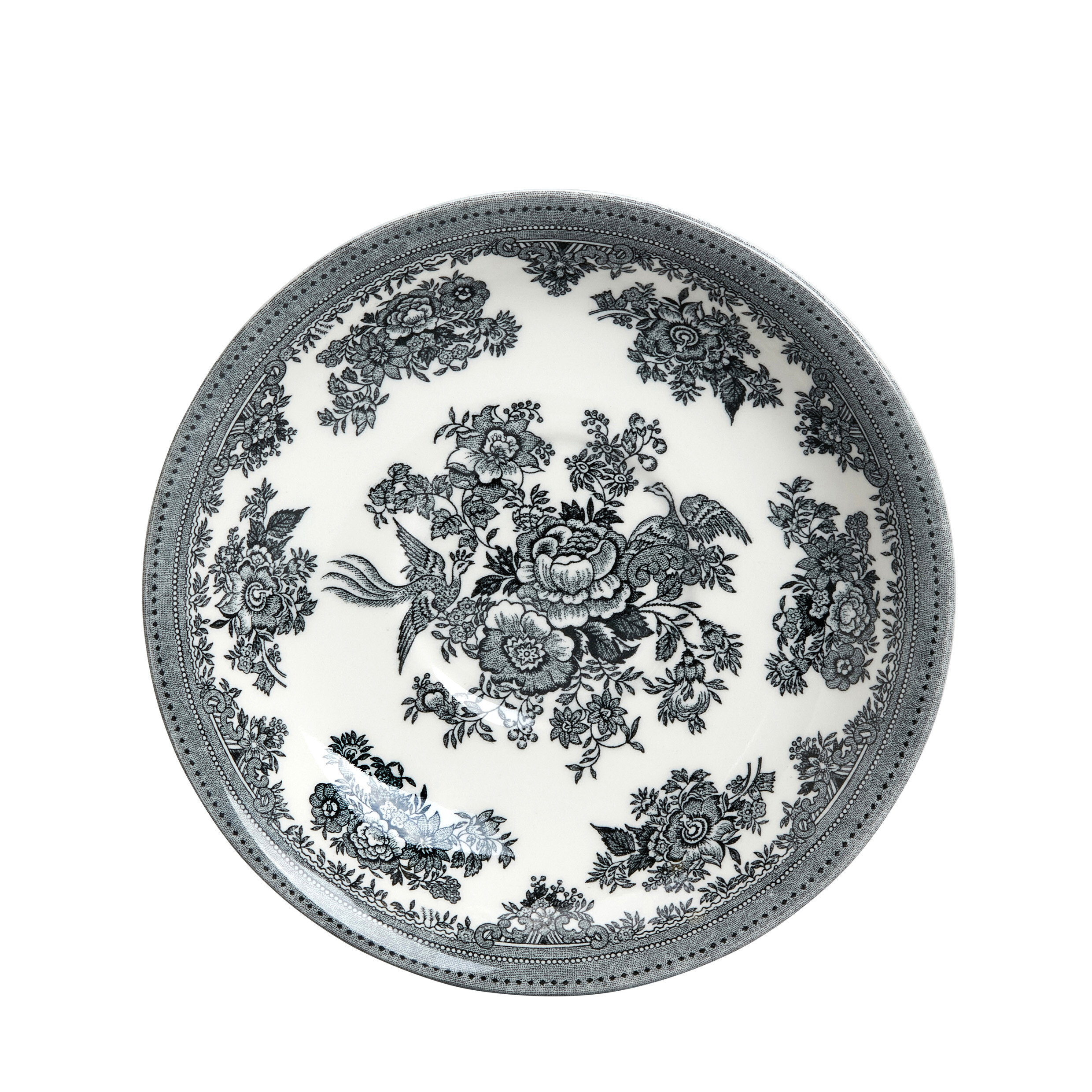 Black Asiatic Pheasants Breakfast Saucer