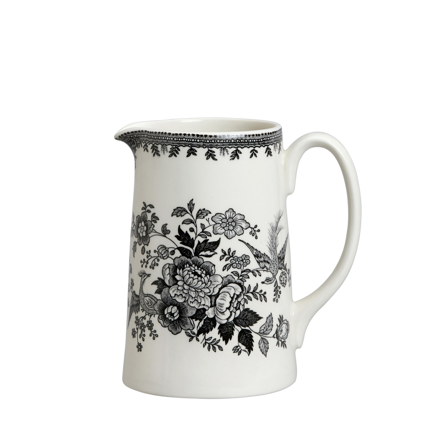 Black Asiatic Pheasants Tankard Jug Medium 568ml 1pt