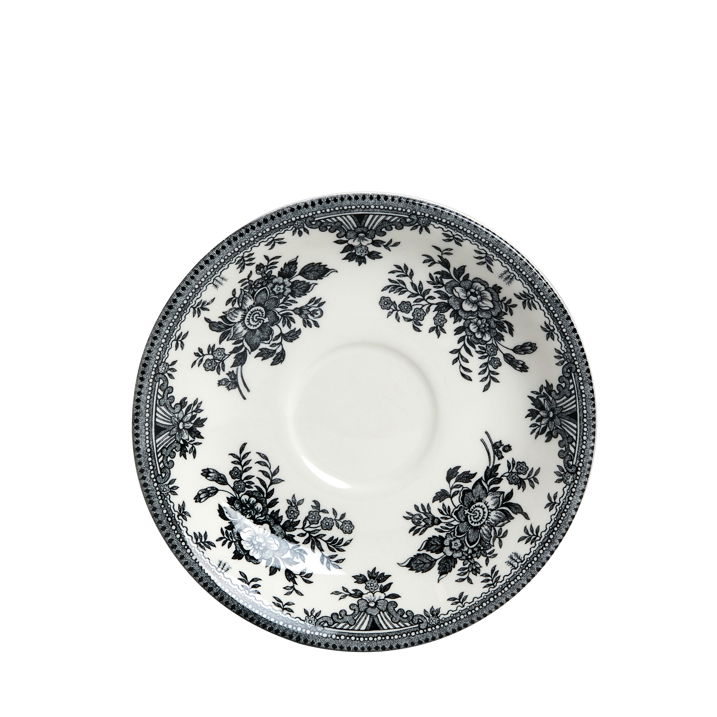 Black Asiatic Pheasants Tea Saucer