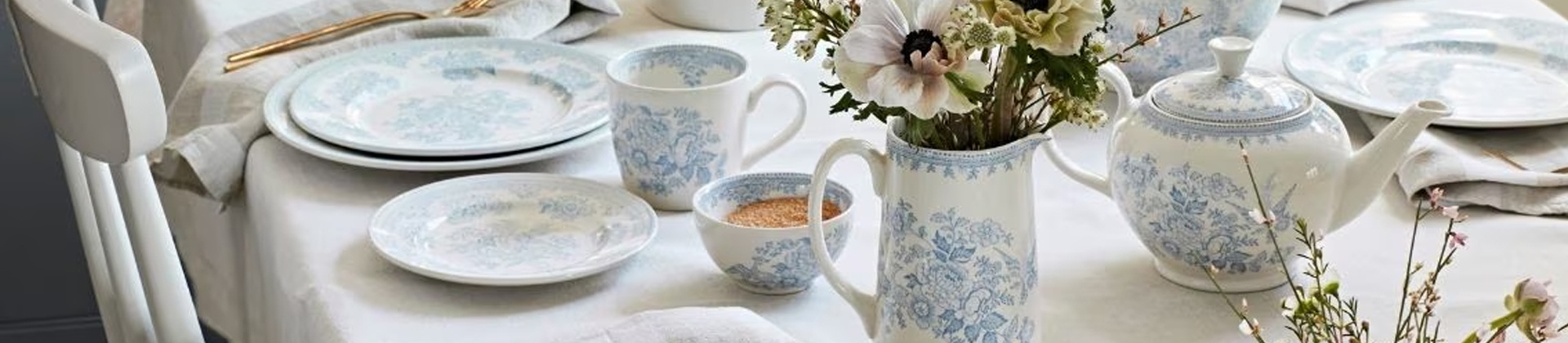 Blue Asiatic Pheasants – Burleigh Pottery