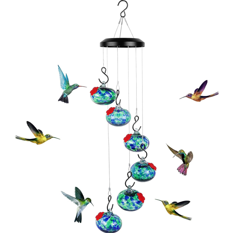 Never Leaks Wind Chime Hummingbird Feeder