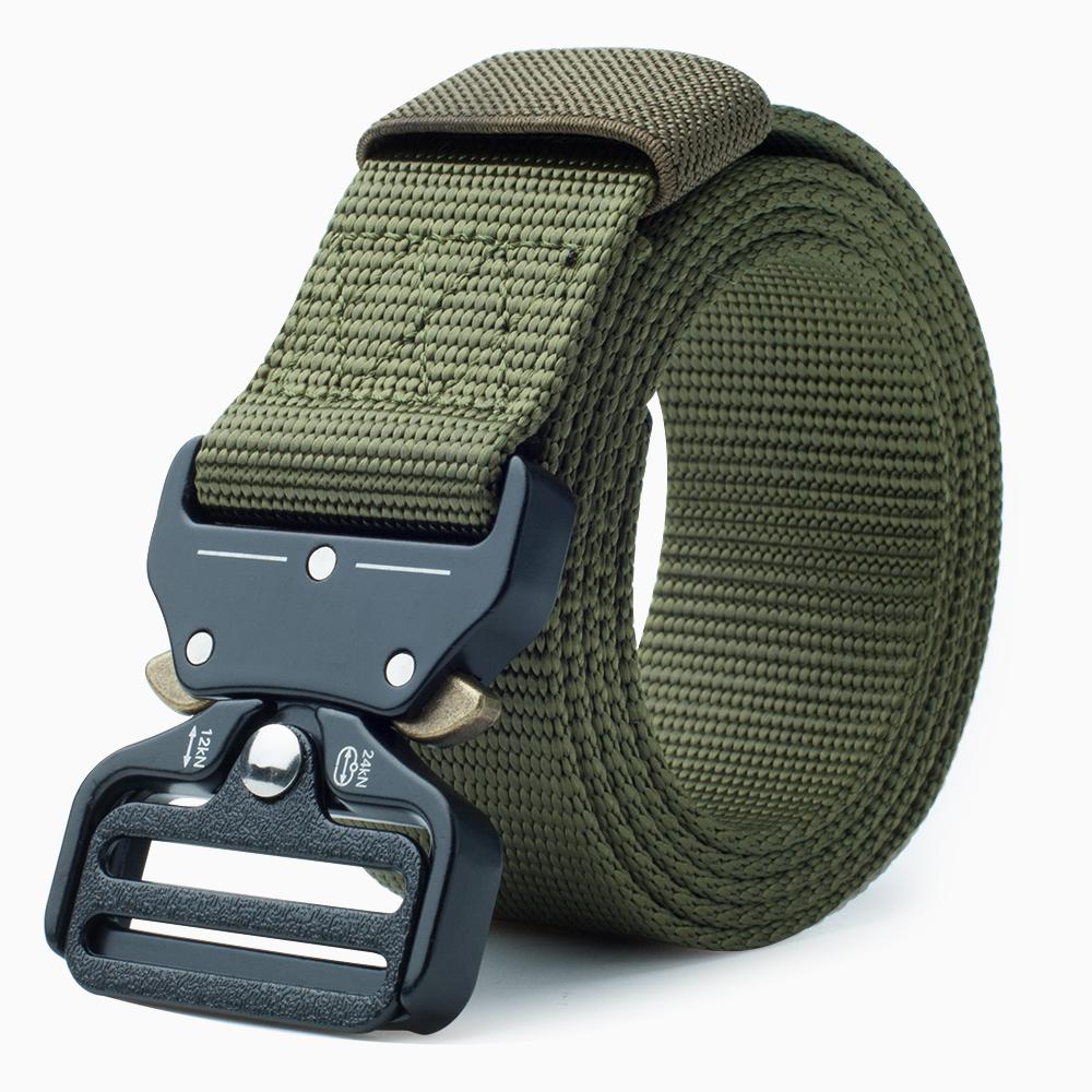 Men's Nylon Belt Cobra Alloy Buckle Outdoor Tactical Belt