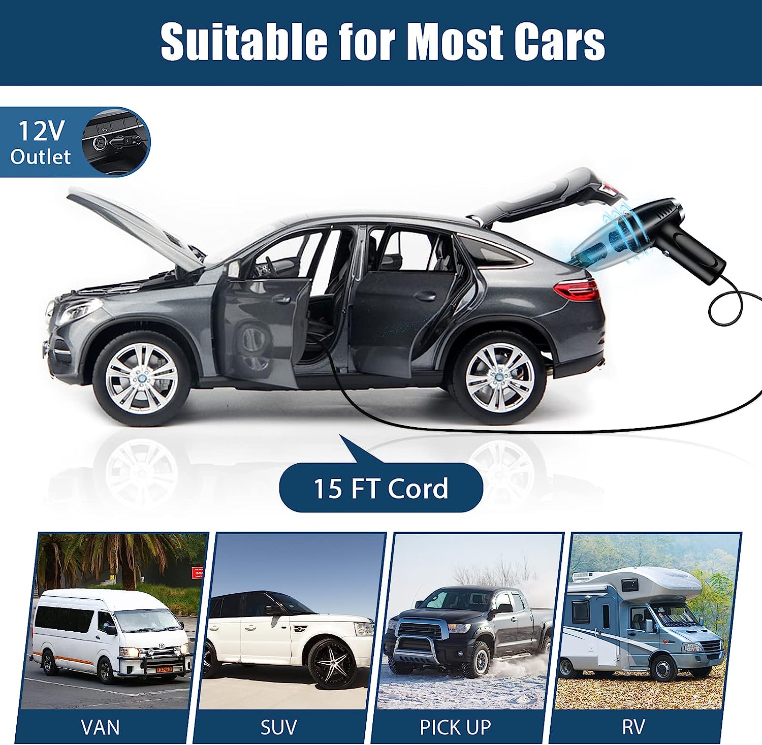 Portable Car Vacuum Cleaner