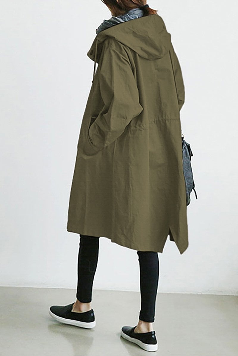❄2023 Autumn Hooded Waterproof Trench Jacket