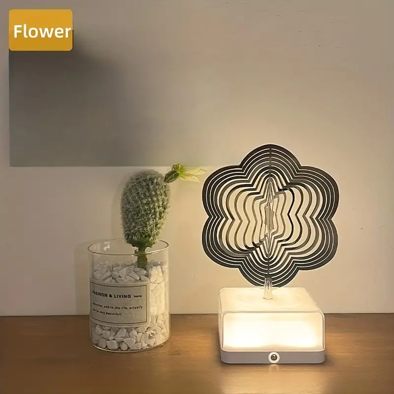 LED 3D Rotating Ambient Night Light