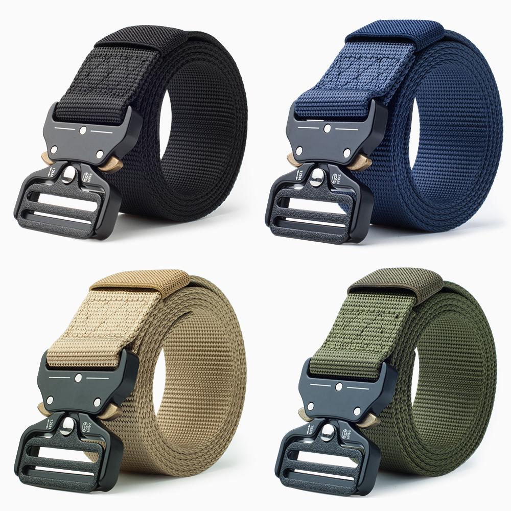 Men's Nylon Belt Cobra Alloy Buckle Outdoor Tactical Belt