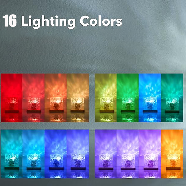 🌈16 Colors Dynamic Water Ripple Night Light——49% OFF🔥