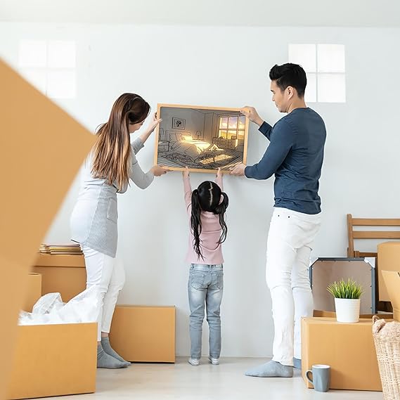 Luminous Painting Decoration The Art of LED Glowing Photo Frame,3 Color Lighting Acrylic Desktop  