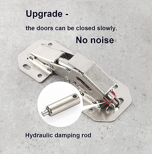 90 Degree Soft Close Surface Mount Spring Hinges,  No Pre-drilled