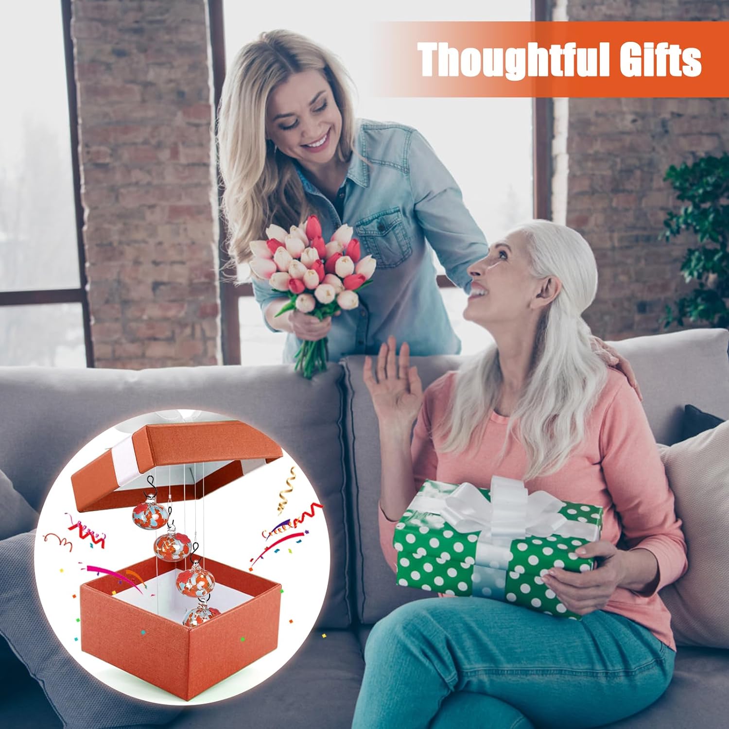 Never Leaks Wind Chime Hummingbird Feeder