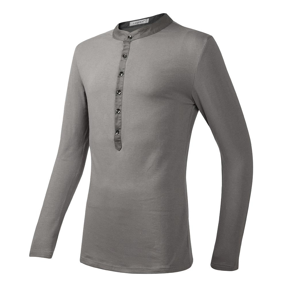 Spring And Autumn Men's Long-Sleeved Polo