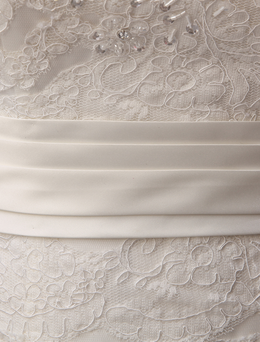 Floor-Length White Bridal Ball Gown Wedding Gown With Sweetheart Neck Applique-newarrivaldress