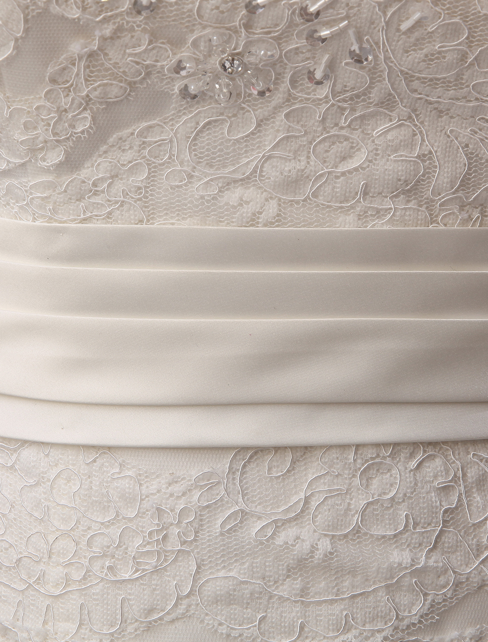 Floor-Length White Bridal Ball Gown Wedding Gown With Sweetheart Neck Applique-newarrivaldress