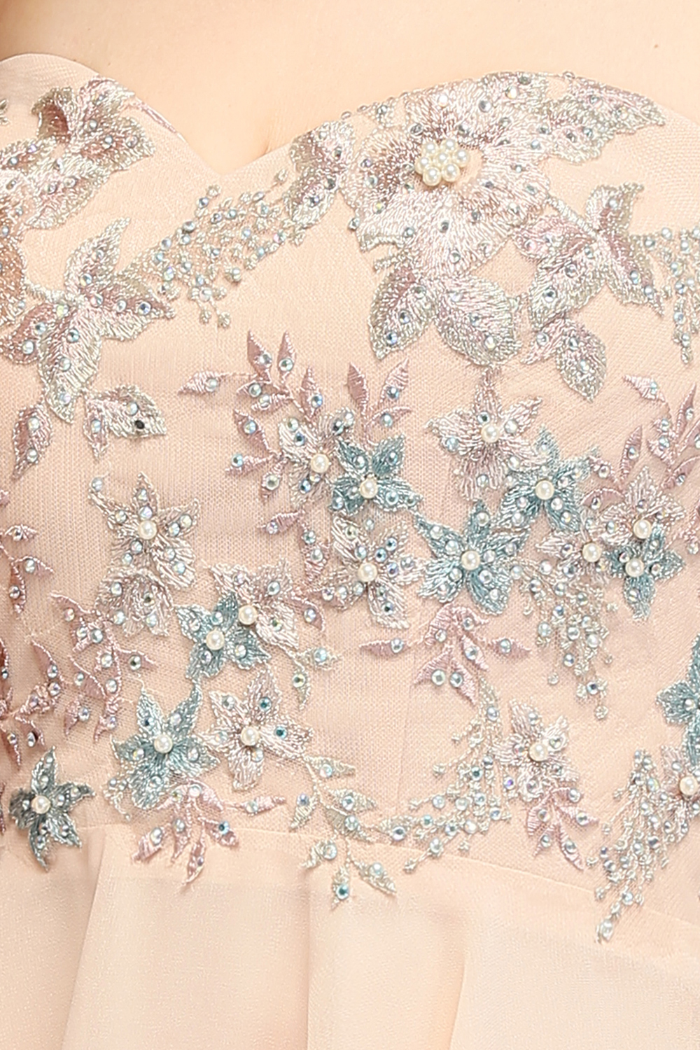 MADELINE | A-line Short Strapless Sweetheart Beading Appliques Homecoming Dresses-newarrivaldress