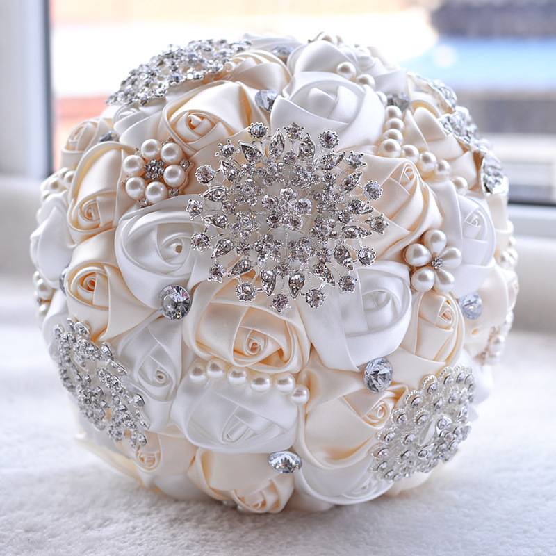 Stunning Beading Wedding Bouquet in Multiple Colors-newarrivaldress