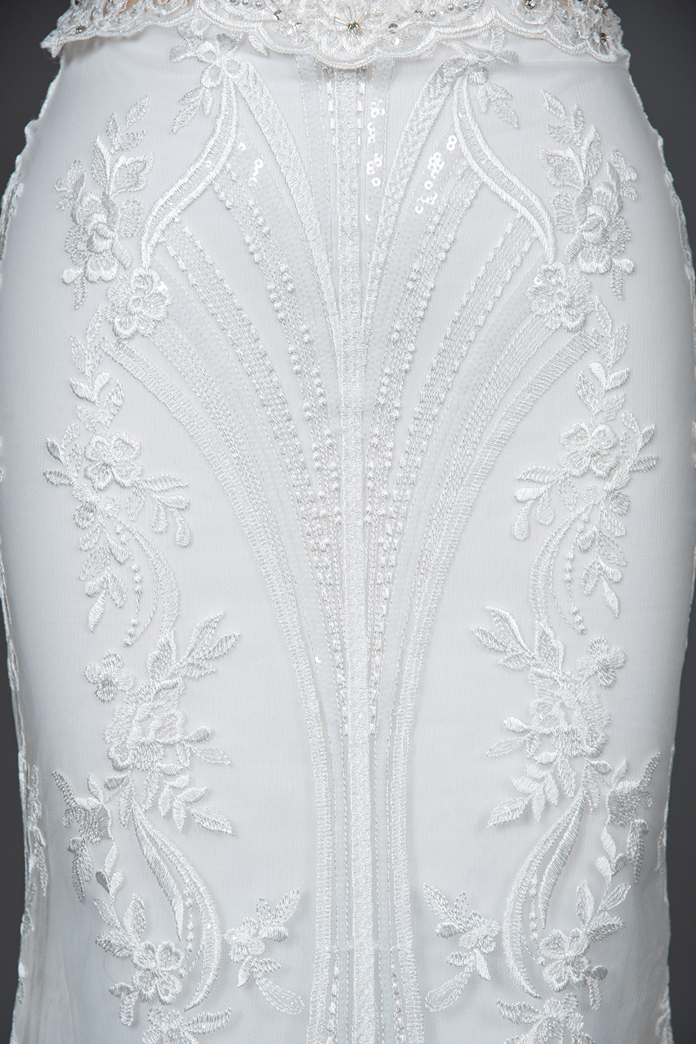 Charming Cap Sleeve Mermaid Wedding Dress White Tulle Lace Appliques with Detachable Sweep Train-newarrivaldress