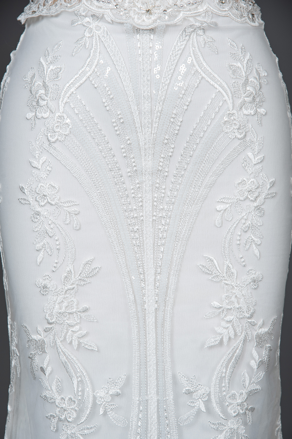 Charming Cap Sleeve Mermaid Wedding Dress White Tulle Lace Appliques with Detachable Sweep Train-newarrivaldress