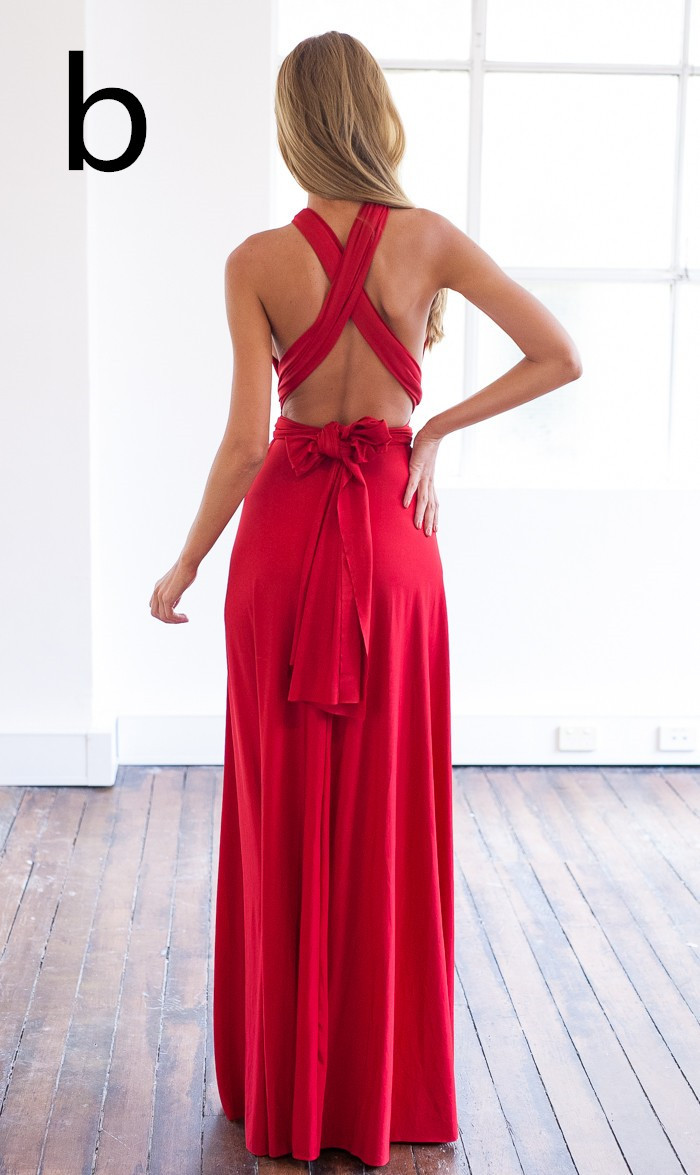 Sexy A-line Sleeveless Red Detached Prom Dress Floor-length-newarrivaldress