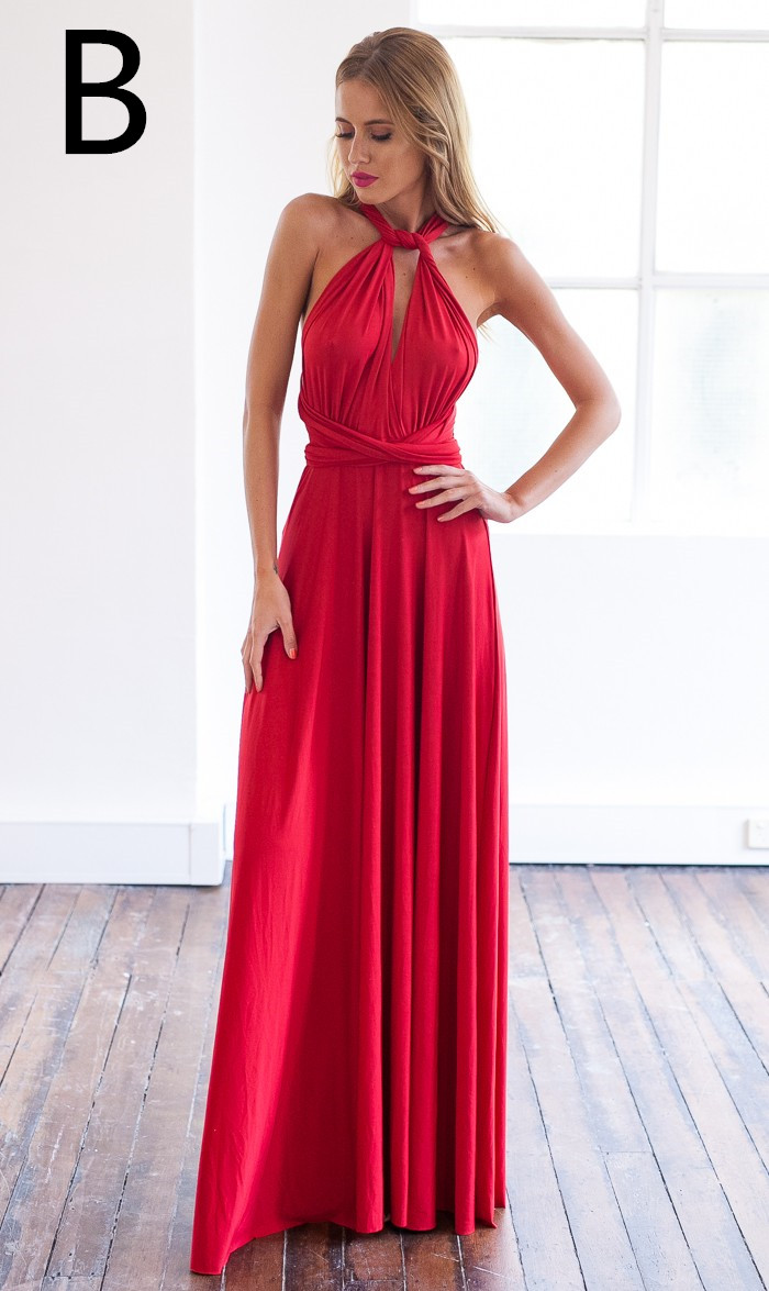 Sexy A-line Sleeveless Red Detached Prom Dress Floor-length-newarrivaldress